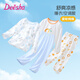 笛莎（DEESHA）童裝兒童家居服中大童女孩睡衣兒童空調(diào)服 甜橙寶寶白花 175