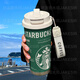 星巴克（Starbucks）創(chuàng  )意周邊保溫杯不銹鋼學(xué)生高顏值吸管雙飲大容量咖啡水杯 星巴克款式1 520ML-316不銹鋼內膽