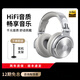 ROBERILLINE德國頭戴式音樂監(jiān)聽耳機(jī)聲卡專用dj版電鋼琴hifi音質(zhì)游戲音樂耳麥 冰川銀