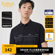 卡賓（CABBEEN）【速干/抗菌】涼感短袖T恤男2024夏季新款潮牌刺繡上衣 煤黑色01 XL /180/52