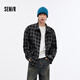 森馬（Semir）森柔牛仔|夾克男裝設計感格子牛仔外套寬松秋季上衣103524108103