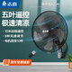 志高（CHIGO）壁扇掛壁式電風(fēng)扇商用掛式工業(yè)商用工廠(chǎng)大風(fēng)力牛角扇 升級16英寸五葉遙控款1.8米線(xiàn)