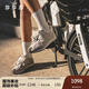 莎莎蘇[美洋同款]2025年春新款內(nèi)增高運動休閑鞋百搭板鞋德訓鞋 淺灰色 37