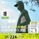 蕉下（beneunder）防曬衣男薄外套皮膚衣服冰絲防紫外線涼感透氣夏戶外TS40724綠XL