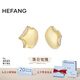 HEFANG何方珠寶花瓣耳夾優(yōu)雅耳飾品輕奢高級(jí)感七夕情人節(jié)禮物送女友 金色