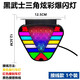麗田新款貨車(chē)12v24V炫彩高亮防水LED后霧燈剎車(chē)行車(chē)爆閃警示防追尾燈 1個(gè)七色三角炫彩爆閃燈12-24V通