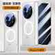 balueus適用vivoxfold5手機(jī)殼x fold5pro折疊屏保護(hù)套透明磁吸殼膜一體中軸保護(hù)x鏡頭全包fold5外殼 磁吸款【防窺 銀色】經(jīng)典高透-鏡頭全包 vivo x fold5
