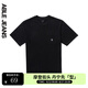ABLE JEANS25夏季新款摩登復(fù)古洗水時尚簡約工裝風(fēng)寬松短袖男t恤男 黑色 S