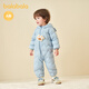 巴拉巴拉兒童輕薄羽絨服嬰兒寶寶連體衣冬裝新款男童女童造型可愛(ài)趣味 藍色小熊-白鴨絨 100 cm-充絨量53g