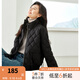 梵希蔓黑色棉服女棉襖2024新款秋冬加厚保暖菱格立領(lǐng)短款棉衣外套 M3613 黑色 S