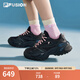 FILAFUSION斐樂潮牌趙露思同款女鞋EVA軟糖厚底潮鞋新款休閑鞋老爹鞋 黑舞鞋/魚子灰-TC 38