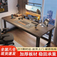 瑤穎電腦桌臺式書桌家用寫字學(xué)習(xí)桌辦公電競桌長條桌子工作臺HXZ15 灰木紋80*60*74cm【加固款】