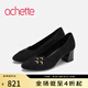 achette雅氏4RP2 優(yōu)雅正裝高跟鞋手工鏤空裝飾女鞋 14-黑色 36