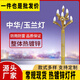 玉蘭燈中華燈景觀高桿路燈6米8米10米12米九火戶外中華燈玉蘭燈 中華玉蘭燈10米定制