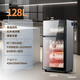 沃家好太太消毒柜家用小型立式臺式大容量廚房單門(mén)雙門(mén)消毒烘干一體機 128L F不銹鋼+雙門(mén)4層+送接水盤(pán)