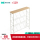 林氏家居掛衣架簡(jiǎn)易家用可移動(dòng)衣帽架雙桿鞋架置物架LS707N2