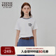 Teenie Weenie小熊T恤女2025年夏季新款撞色清新時(shí)尚柔軟短袖T恤上衣女