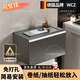 WCZ德國衛生間廁紙盒擦手紙盒掛壁式免打孔廁所紙巾架酒店太空鋁 槍灰加長(cháng)加厚20公分