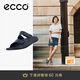 愛步（ECCO）勃肯鞋女 平底外穿涼拖鞋 軟底運動沙灘鞋  科摩206823 黑色20682301001 36