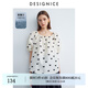 迪賽尼斯（DESIGNICE）2024年夏季新款通勤風(fēng)寬松甜美氣質(zhì)泡泡袖方領(lǐng)雪紡衫女 黑色 L