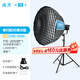 南光（NANLITE）FS-200B雙色溫補光燈 室內(nèi)直播平面人像拍攝燈 視頻錄制200W常亮燈 攝影棚打光燈 FS-200B+90快裝柔光箱（蛋格）+燈架