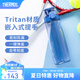 膳魔師（THERMOS）Tritan塑料水杯夏季男女運(yùn)動(dòng)瓶戶外露營(yíng)便攜隨行杯帶提手茶杯TCSD 海洋藍(lán)700ml
