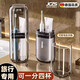 JCZS德國品牌三合一旅行漱口杯便攜高顏值牙刷牙膏收納盒 【共2杯】-紳士灰(雙人)
