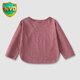 WVD國際品牌女童牛仔背帶褲春秋長(cháng)褲小童春裝洋氣童裝 紫色打底衫 130 cm