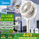 美的（Midea）【輕羽靜謐】空氣循環(huán)扇四季凈化扇家用落地扇直流變頻電風(fēng)扇大風(fēng)力臺扇空調(diào)伴侶手機(jī)遙控GDH24HG