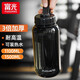 富光塑料水杯男學(xué)生大容量戶(hù)外運動(dòng)水杯耐高溫太空杯便攜瓶子泡茶 京元黑+PC材質(zhì)+三倍加厚1500ml