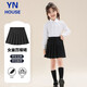 衣諾坊女童百褶裙演出服禮服英倫風(fēng)短裙校園合唱服黑色西裝校服園服六一