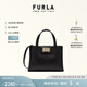 芙拉（FURLA）1927牛皮中號氣質(zhì)女包女士上班族休閑通勤大容量手提包托特包 黑色