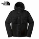 The North Face北面沖鋒衣男戶(hù)外保暖防風(fēng)防潑外套83UQ 黑色/JK3 M