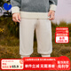 迷你巴拉【蹦蹦褲】褲子冬新款加絨保暖抑菌長褲 淺卡其50311 90 cm