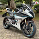 車(chē)蘭達二手春風(fēng)450SR雙缸水冷450CC仿賽成人摩托車(chē)跑車(chē)  手續齊全可上牌 單搖臂藍色 牌證齊全可上牌