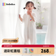 bebebus嬰兒睡袋桑蠶絲夏季薄款兒童分腿睡袋短袖寶寶防踢被 M碼