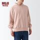 無印良品（MUJI）  男式 緊密編織毛圈 套頭衛(wèi)衣 連帽衛(wèi)衣 潮流 ABI09A2A 杏黃色 L 175/100A