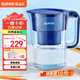 蘇泊爾（SUPOR） 過濾凈水器 家用濾水壺 自來水過濾器凈水壺家用廚房凈水器濾水器J-UF03 一壺十芯藍(lán)