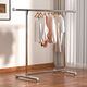 友陽(yáng)不銹鋼晾衣落地單桿式加粗結實(shí)室內陽(yáng)臺簡(jiǎn)易家用掛衣服架曬衣伸縮 9803高1.5米>長(cháng)2.45米可伸縮