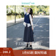 茵曼（INMAN）2025秋冬女裝新款半身裙女格雷系百褶學(xué)院風(fēng)A字顯瘦感長(cháng)裙子 貴族灰 L