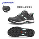 迪卡儂戶外MH100登山鞋女式防水運(yùn)動(dòng)鞋透氣徒步鞋子黑綠色37-4194549