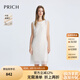 PRICH【萊賽爾】法式淡人蕾絲無袖連衣裙2025夏季新款氣質(zhì)裙子女 39象牙白色 S