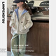 女童棒球服外套春秋款洋氣2025新款大童夾克衫女孩秋裝學生上衣服 高級灰外套 160