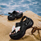 卡駱馳（CROCS）洞洞鞋女鞋子 春季新款經(jīng)典clog厚底沙灘鞋涼鞋拖鞋休閑鞋 經(jīng)典云朵clog/黑色/偏大 38 -39碼