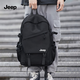JEEP雙肩包男大容量書包初中高中大學(xué)生男士背包女2025新款電腦旅行包 黑色