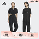adidas情侶款加厚毛圈直筒束腳運(yùn)動(dòng)褲男女阿迪達(dá)斯官方輕運(yùn)動(dòng)   黑色   XXS