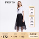 PORTS寶姿商場(chǎng)同款春夏新款女裝半身長(zhǎng)裙LM8S068MLN006 黑色 S (4)