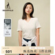 beanpole【新品】濱波  2025早春女士簡約素色莫代爾V領(lǐng)修身短袖T恤 白色 S 160/84A