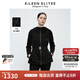 朗姿歐洲EiLEEN ELITEE法式氣質(zhì)翻領(lǐng)設(shè)計(jì)感冬新款連帽短外套 黑色 L