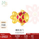周生生七夕禮物黃金轉(zhuǎn)運珠Charme錦鯉小金魚足金珠子不含繩91505C定價